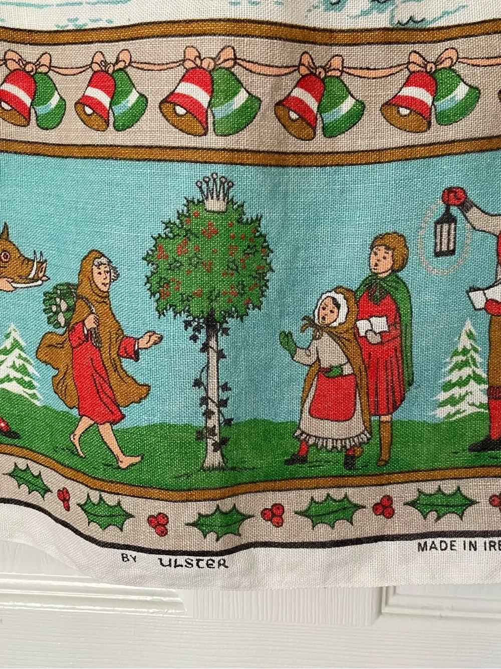 Christmas Greetings Holiday Kitchen Towel - Multicolor
